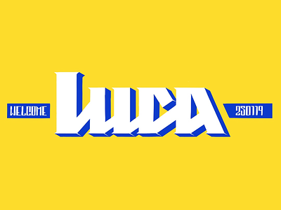 Luca - Welcome skate deck font handmade lettering logo luca skate skateboard type