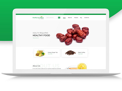 Healthybynature Website Design