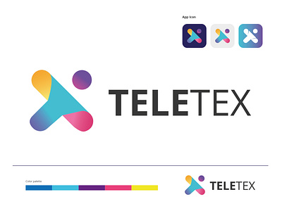 TeleTax modern logo design ( T and X logo)