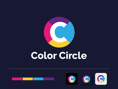 C letter logo design || Color circle logo design