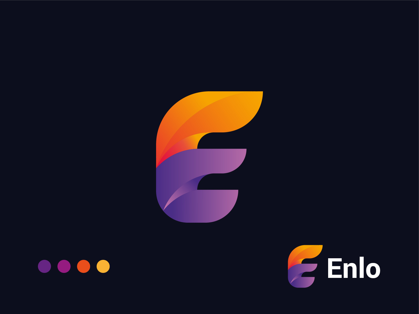 e logo 3d