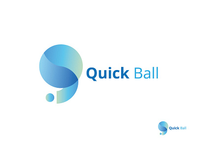 Quick ball modern, abstract logo