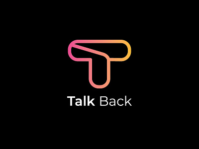 Talk Back modern logo