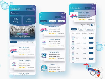 24xCleaner Laundry App design mobile app design uidesign uiux uxdesign