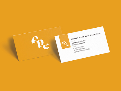 Family Planning Elevated Business Cards brand design brand identity branding business card design identity identity design marketing collateral non profit print