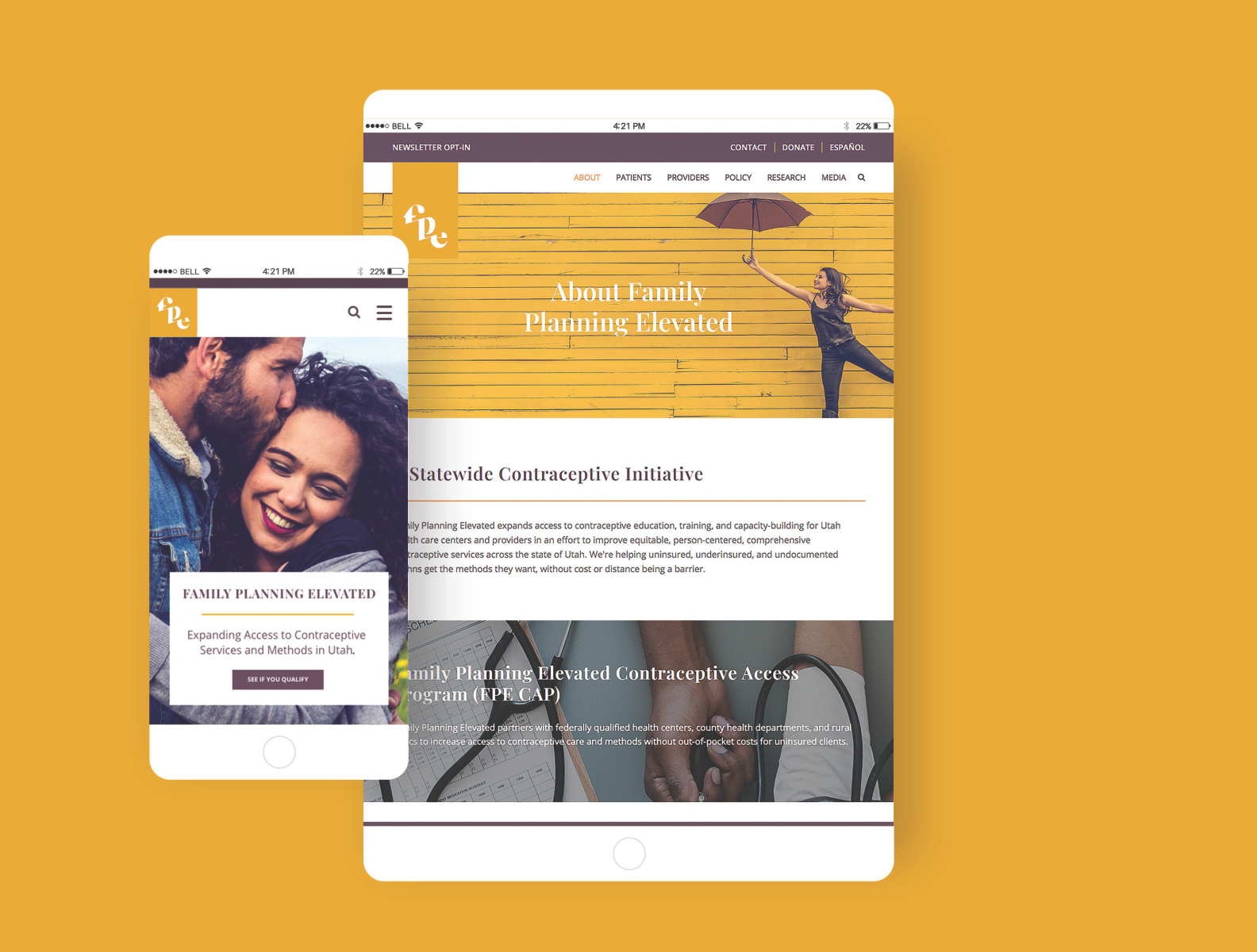 Family Planning Elevated site by Mel Maldonado on Dribbble