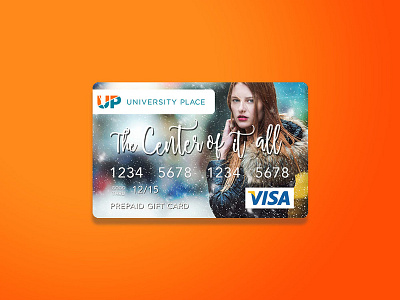 University Place Gift Card branding gift card