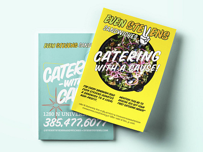 Even Stevens Sandwiches - Catering with a Cause Ads ad design ads advertisement advertisements marketing marketing campaign marketing collateral print print ad