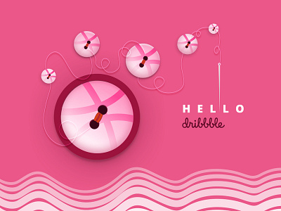 Hello Dribbble branding design icon illustration logo