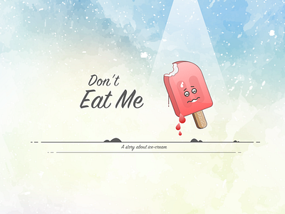 A Story About Ice Cream branding design illustration vector