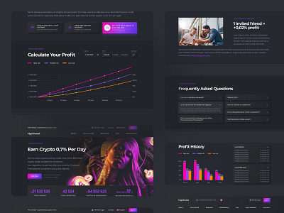 HyprInvest Cryptocurrency Exchange black crypto cryptocurrency cryptoexchange dark dark ui design designs exchange neomorphism ui