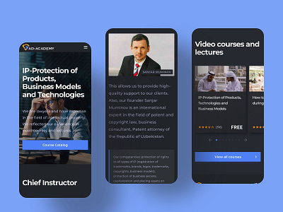 AD Academy courses dark dark ui design homepage interface school trends ui ux
