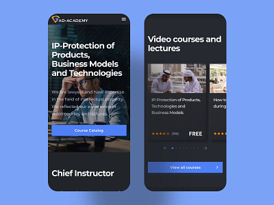 AD Academy courses dark dark ui design homepage interface school trends ui uidesign ux