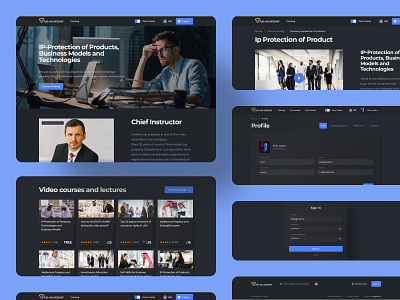 AD Academy courses dark dark ui design homepage interface school trends ui uidesign uiux ux