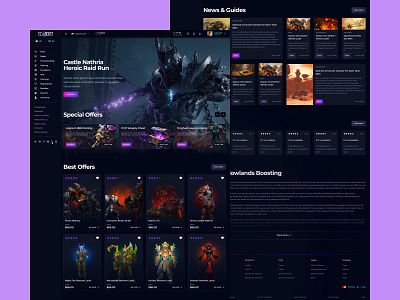 Wow Boosting Service boosting game game store game ui store store design ui uidesign uiux warcraft wow