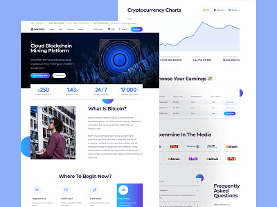 Crypto Mining Platform clean crypto cryptocurrency design interface trends ui uidesign uiux ux