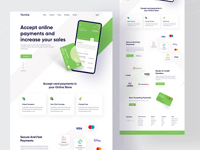 Fintech Landing Page agency bank bank card best shot creative credit card designer finance fintech landing page online payment popular shot stratup trendy uidesign wallet web web design webdesign website