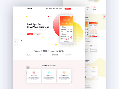 Landing Page Design agency app app design clean clean ui creative design homepage interface landing landing page landing page design minimal responsive ui ux uidesign user interface uxdesign webdesign website