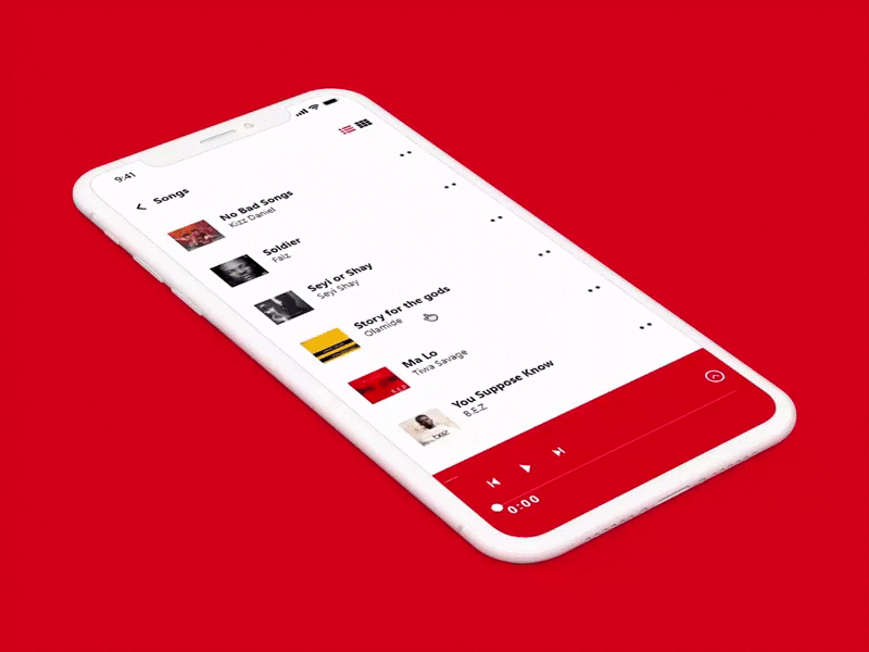 Music Player design madewithadobexd music player ui ux