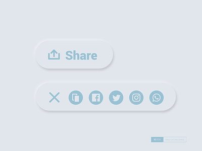 Share button button dailyui dailyuichallenge neumorphism share share button shares socialmedia