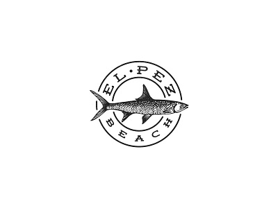 Pez Logo circle fish illustration logotype mexico
