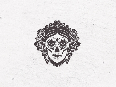 La Catrina Logo catrina death face folk folklore logo mexico skull