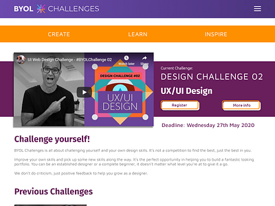 BYOB Challenges Website Redesign