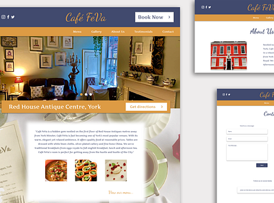 Cafe FeVa adobe photoshop adobe xd adobexd cafe resturant ui ux ui designer uidesign ux design ux designer web design