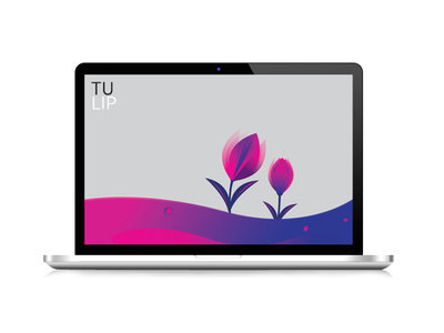 Mockup Tulip branding design illustration ui vector web