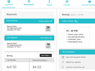 Dashboard app design ui ux web