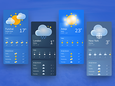 Weather app app dailyui design figma ios ui ux