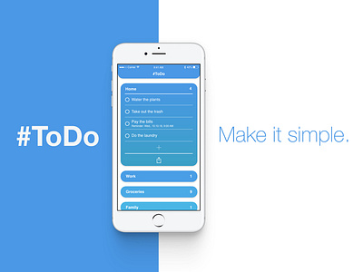 #ToDo - simple task manager app design to do list todo ui ux