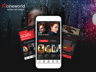 Cineworld App design app axure cinema city cineworld design figma ios ui ux