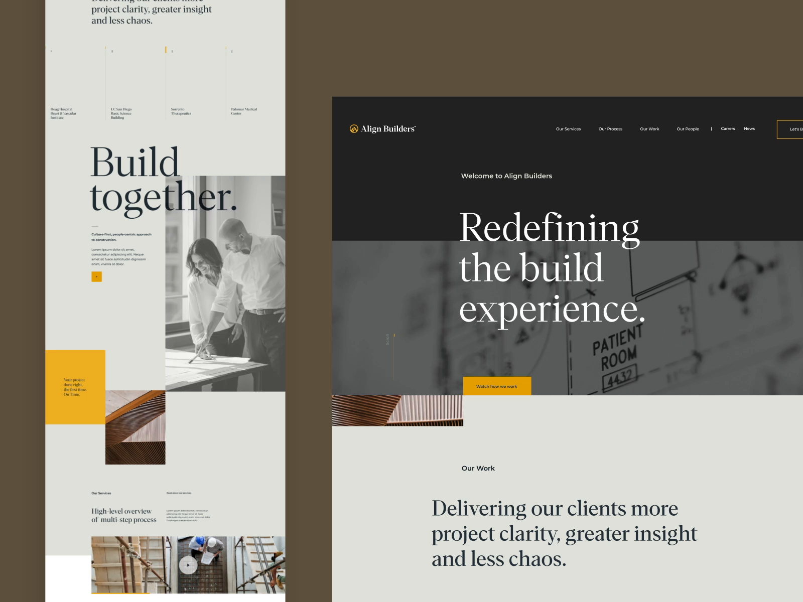 Align Builders Website by Leo Rabelo on Dribbble