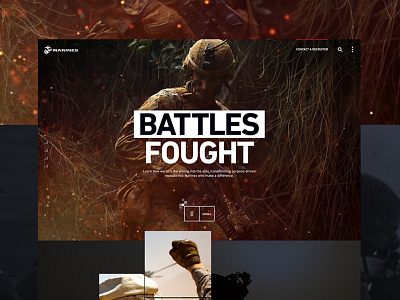 Marines.com Concept Design