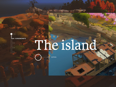 The Witness Website game interactive ui ux video game web design website