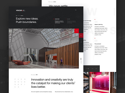 Vocon Architecture Concept Homepage