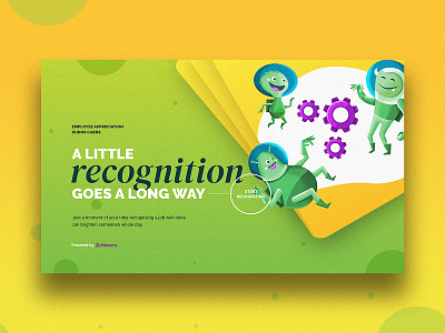 Achievers . Employee Appreciation Cards V0.1 cards homepage hr illustration landingpage main mainpage recognition ui ux web webdesign