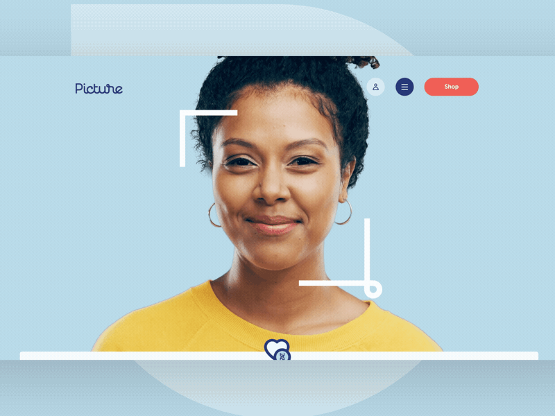 Picture Genetics animation design ecommerce homepage mainpage products ui ux web webdesign website