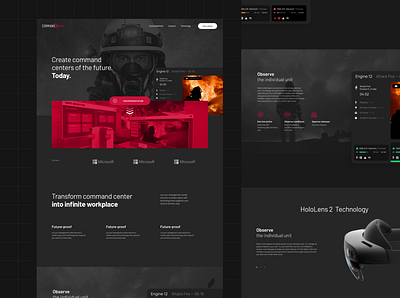 Command centers for HL 2 / Lp exploration app clean design flat minimal typography ui web website