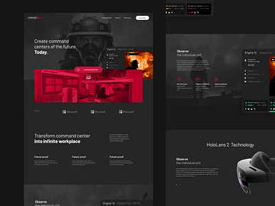 Command centers for HL 2 / Lp exploration app clean design flat minimal typography ui web website