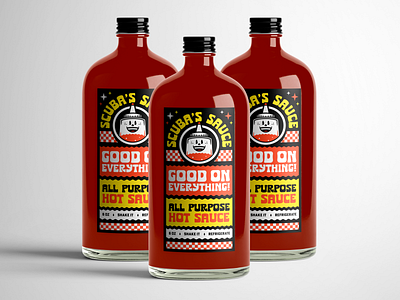 Sauce Label Bottles Mockup adobe illustrator bottle branding hot hotsauce label label design packaging sauce saucy stickers vector