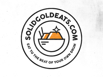 Solidgoldeats Badge badge food gold logo