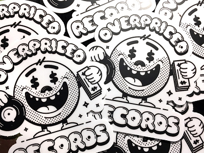 Overpriced Records Stickers