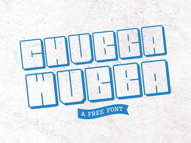 Chubba Wubba Font caps font free shadow typeface