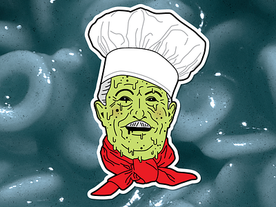 Zombie Boyardee chef boyardee head melt spaghettios zombie