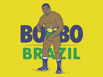 Bobo Brazil bobo brazil fanart wrestler wrestling wwf