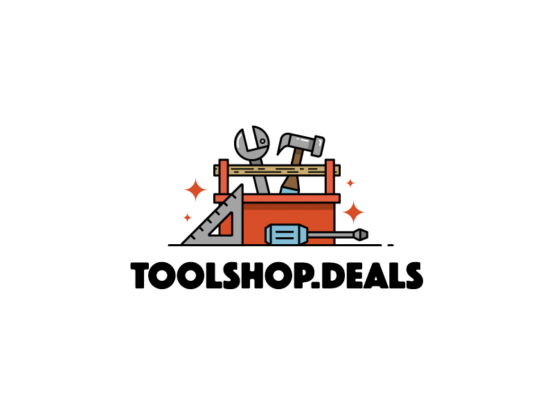 Toolshop.Deals Logo branding hammer logo screwdriver tools wrench