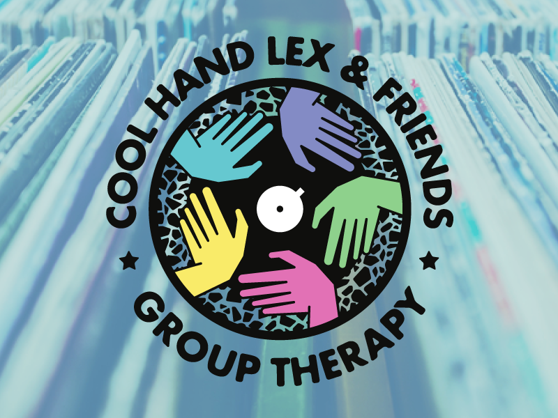 DJ Cool Hand Lex Branding hands music ditc record vinyl turntable logo dj