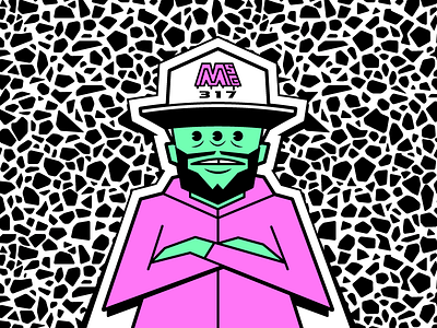 Mutant MSG317 bboy branding character hat hiphop hoodie illustration msg317 mutant rap